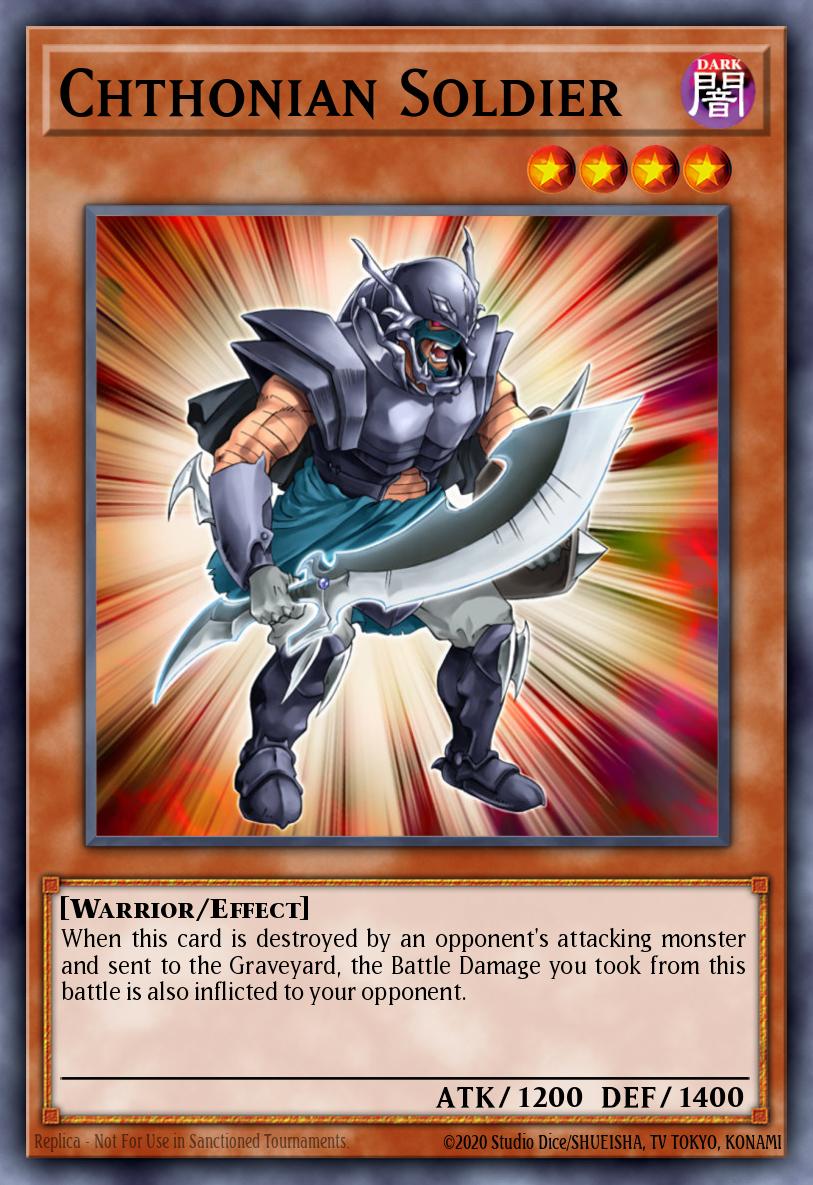 Chthonian Soldier Common DR04-EN070 Dark Revelation Volume 4 Yugioh card