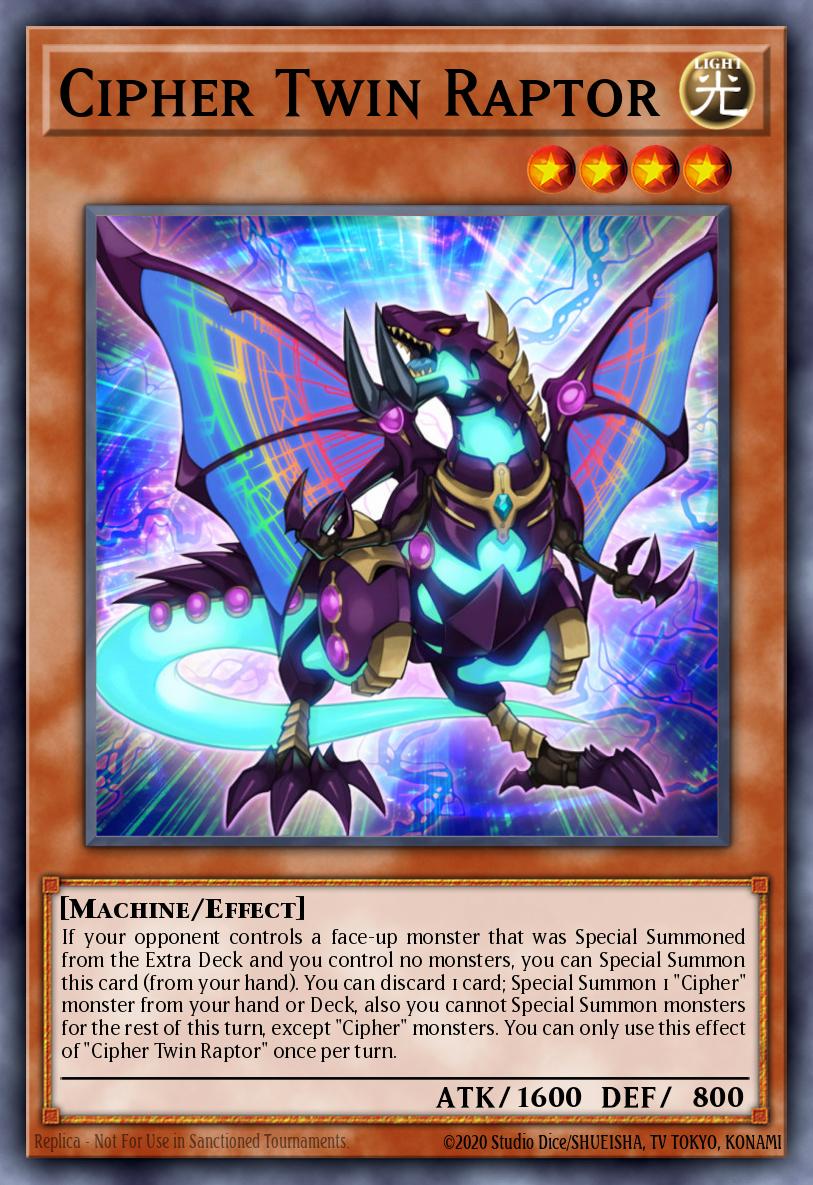 Cipher Twin Raptor Common MP17-EN135 2017 Mega-Tin Mega Pack Yugioh card