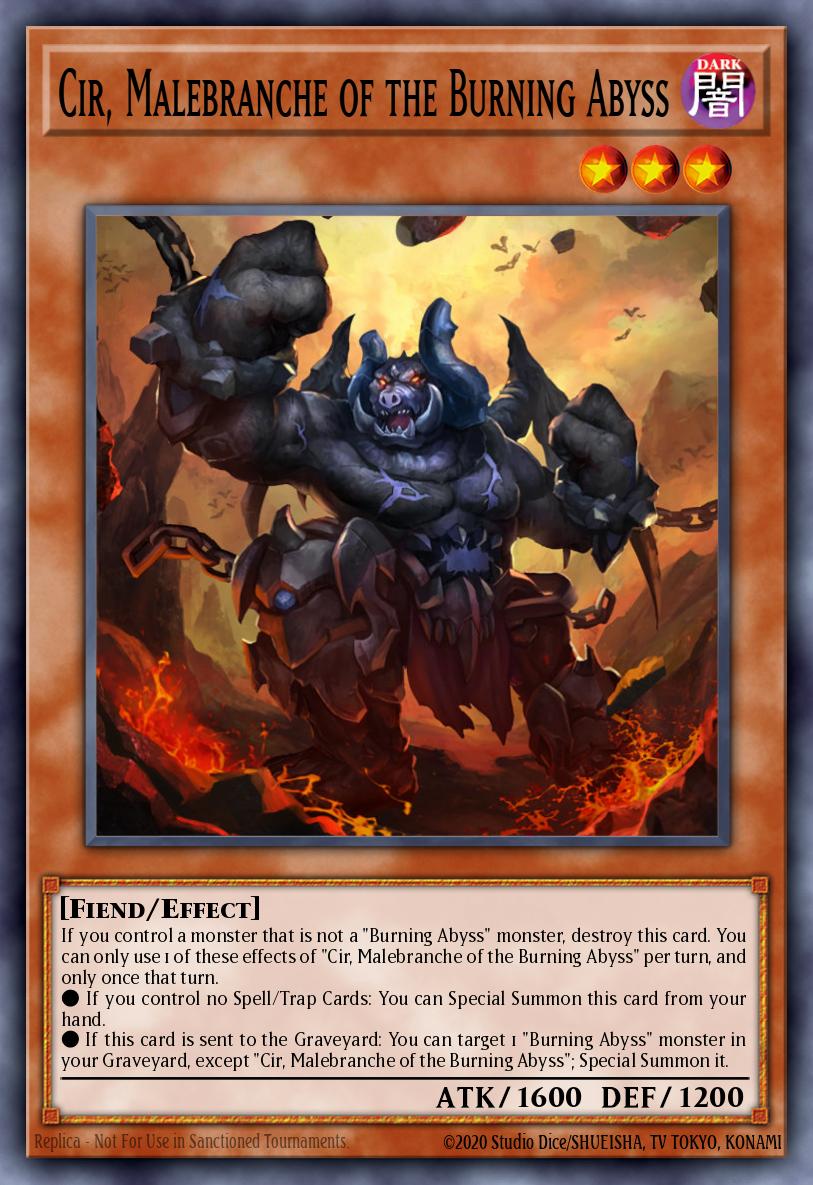 Cir, Malebranche of the Burning Abyss Ultra Rare BLGG-EN064 Battles of Legend: Glorious Gallery Yugioh card