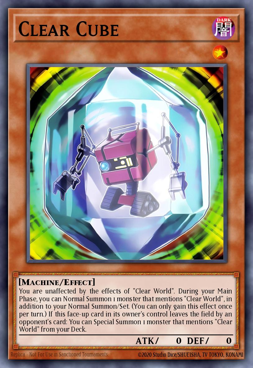 Clear Cube New MZTM-EN039 Maze of the Master Yugioh card