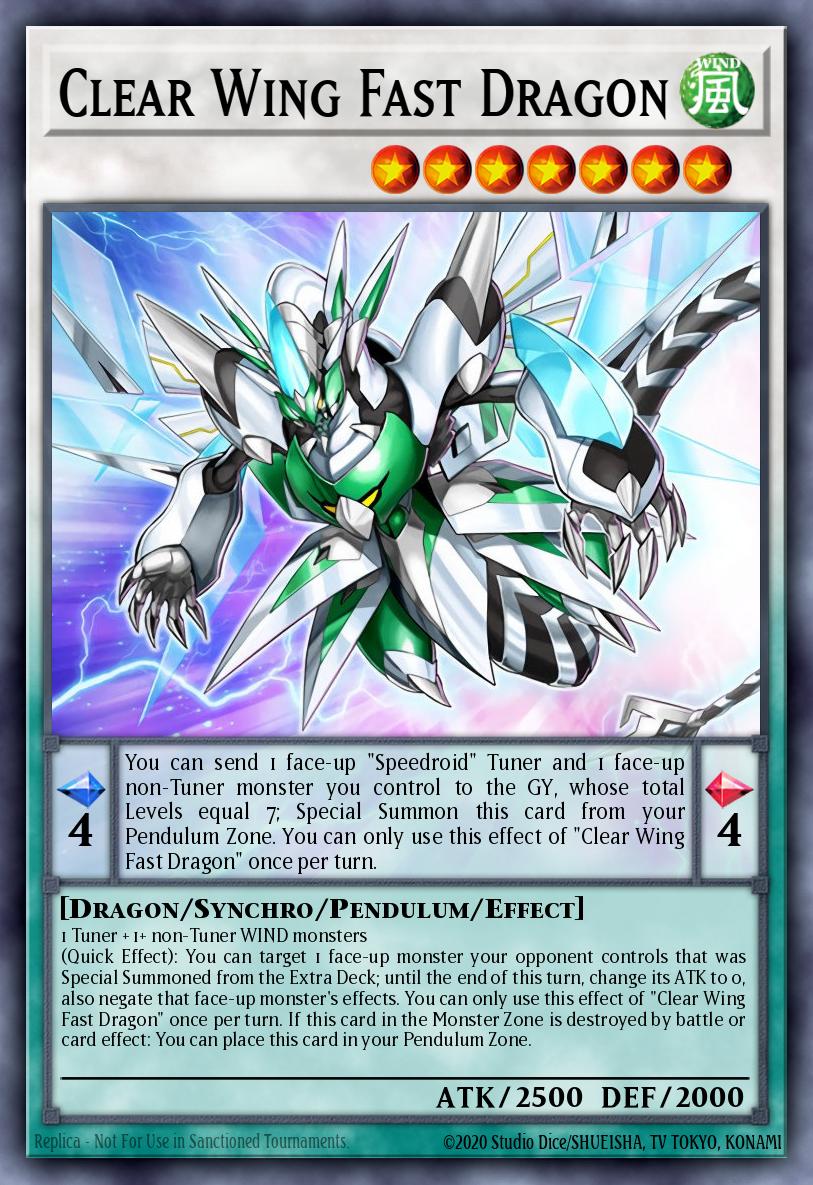 Clear Wing Fast Dragon Ultra Rare DUDE-EN011 Duel Devastator Yugioh card