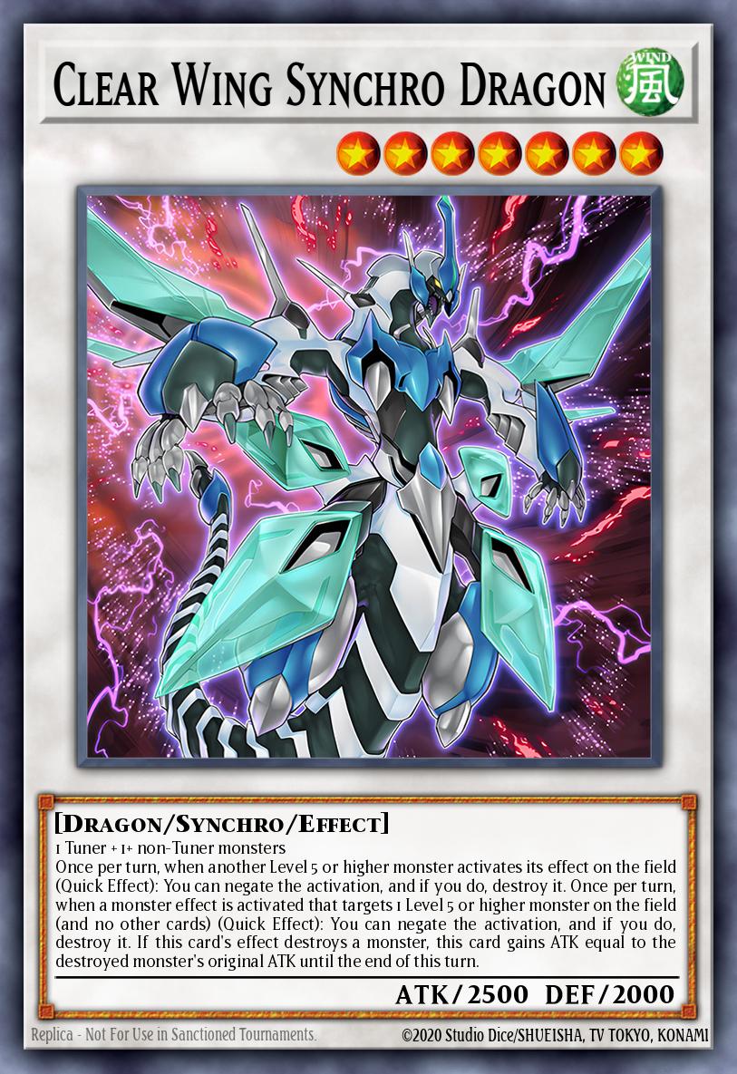 Clear Wing Synchro Dragon Secret Rare MP16-EN022 2016 Mega-Tin Mega Pack Yugioh card