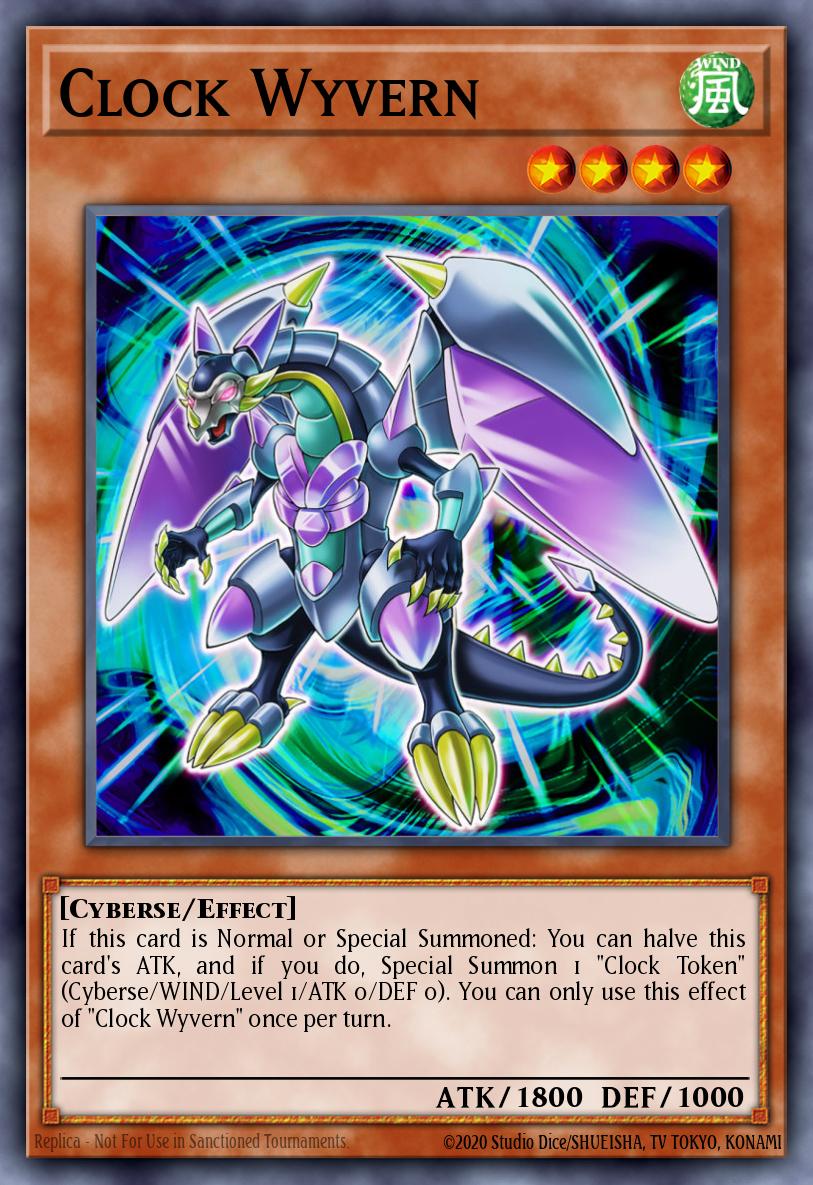 Clock Wyvern Common MP19-EN152 2019 Gold Sarcophagus Tin Mega Pack Yugioh card