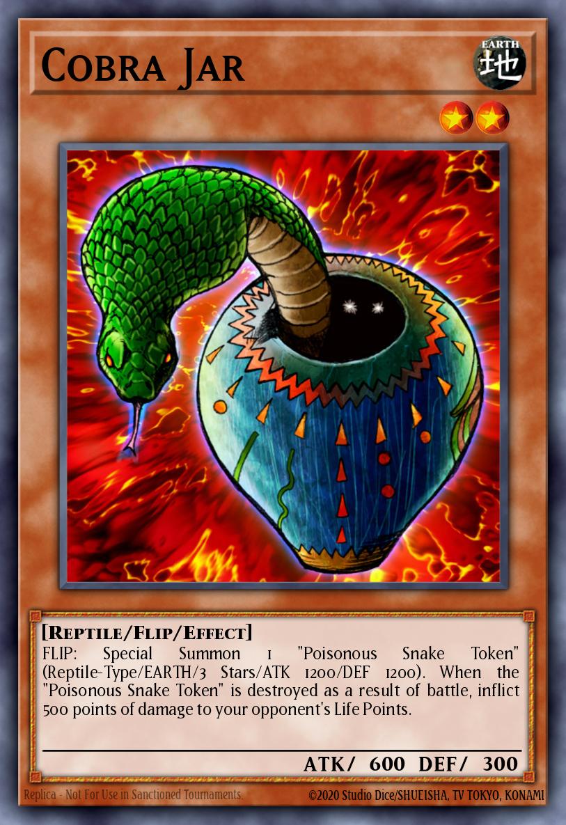Cobra Jar Common DR1-EN023 Dark Revelation Volume 1 Yugioh card