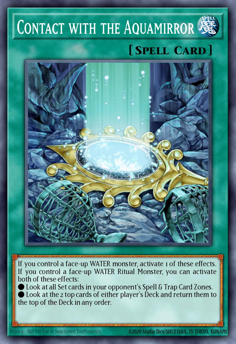 Contact with the Aquamirror Common EXVC-EN059 Extreme Victory Yugioh card
