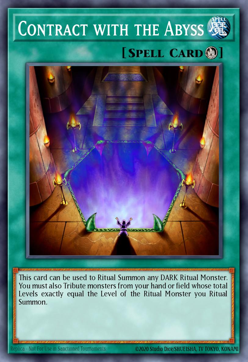 Contract with the Abyss Ultra Rare MP22-EN250 2022 Tin of the Pharaohs Gods Yugioh card