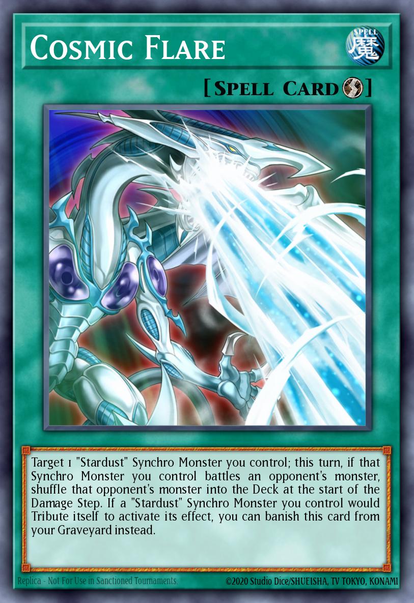 Cosmic Flare Ultra Rare DUSA-EN036 Duelist Saga Yugioh card