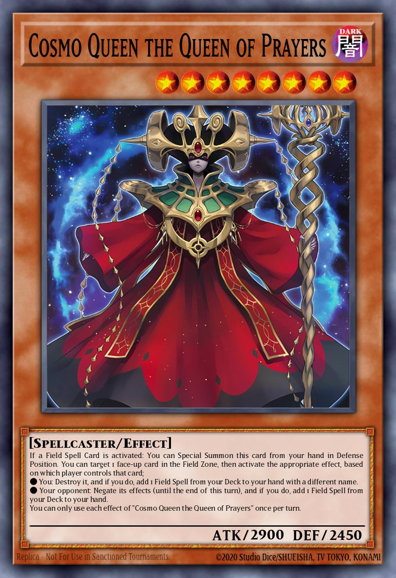 Cosmo Queen the Queen of Prayers Ultra Rare MP25-EN218 2025 Mega-Pack Tin Yugioh card