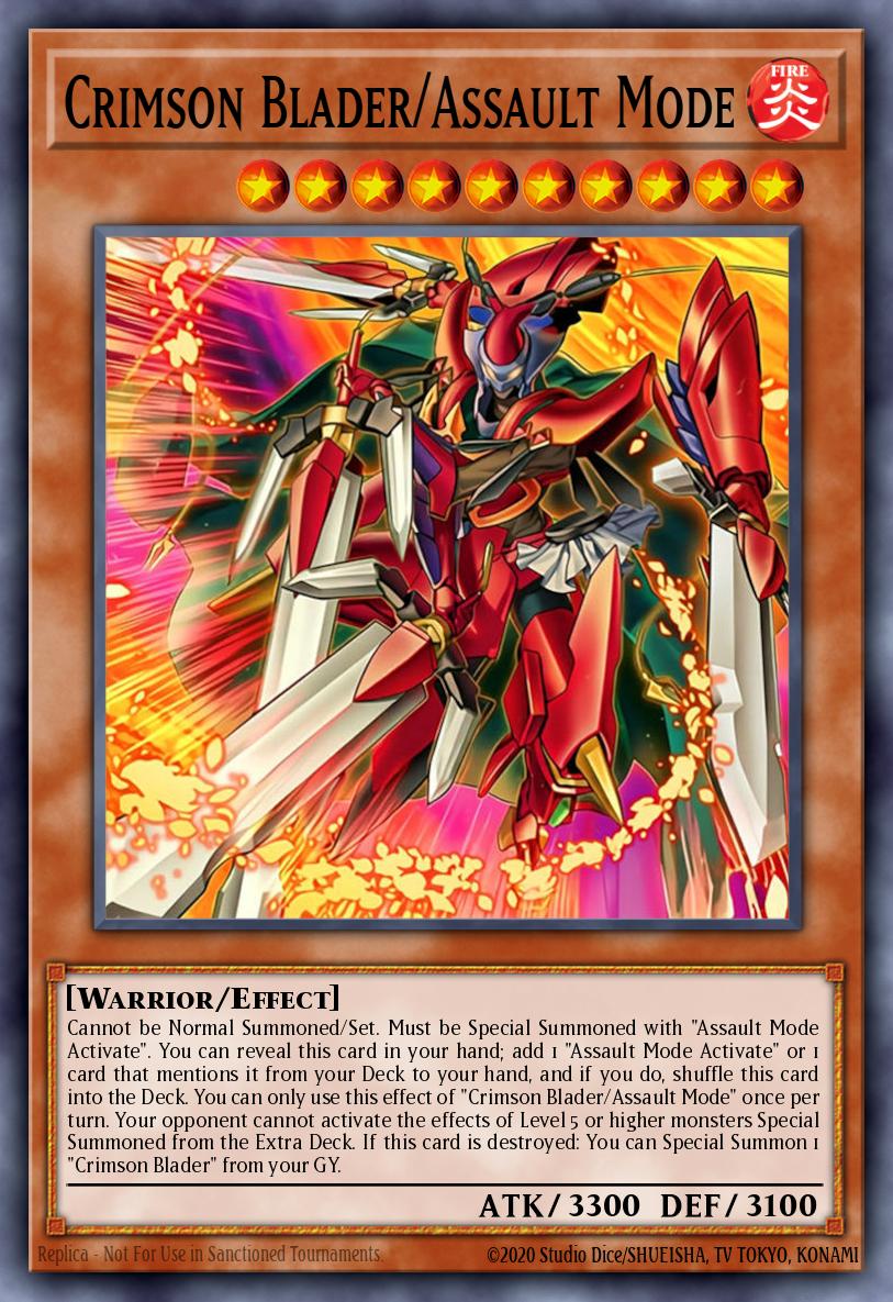 Crimson Blader/Assault Mode Super Rare BPRO-EN008 Burst Protocol Yugioh card