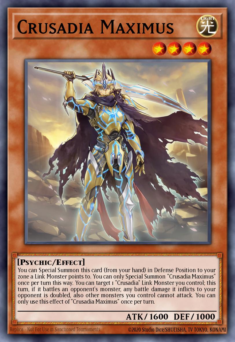 Crusadia Maximus Prismatic Secret Rare MP19-EN081 2019 Gold Sarcophagus Tin Mega Pack Yugioh card