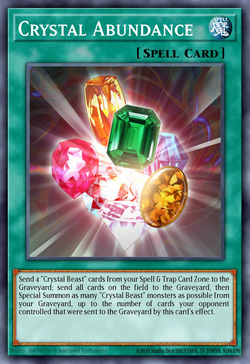 Crystal Abundance Rare DP07-EN015 Duelist Pack Jesse Anderson Yugioh card