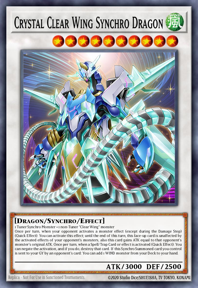 Crystal Clear Wing Synchro Dragon Ultra Rare MP25-EN276 2025 Mega-Pack Tin Yugioh card