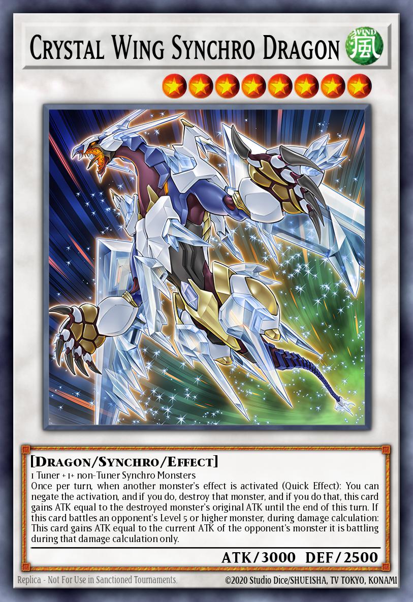 Crystal Wing Synchro Dragon Collector's Rare RA02-EN029 25th Anniversary Rarity Collection II Yugioh card