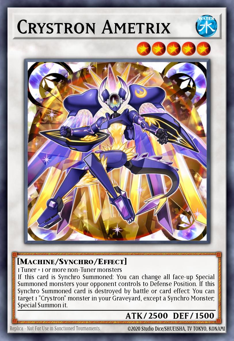 Crystron Ametrix Super Rare INOV-EN045 Invasion Vengeance Yugioh card