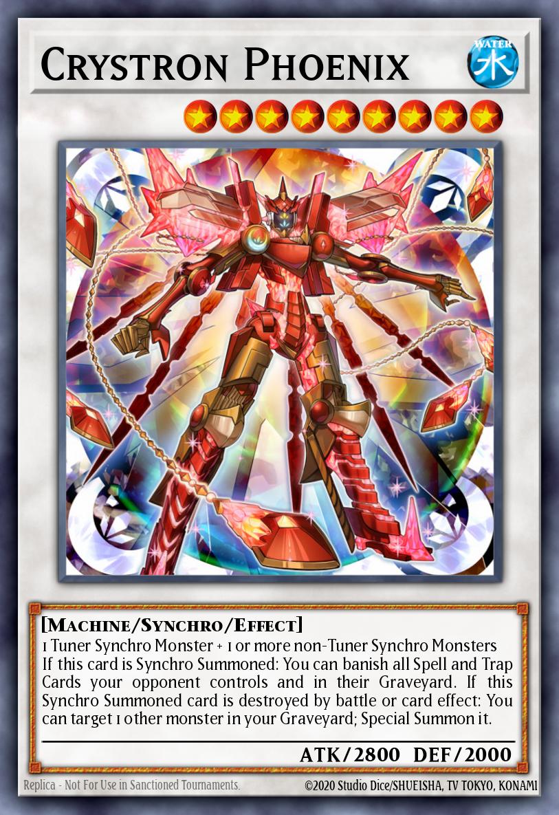 Crystron Phoenix Ultra Rare INOV-EN046 Invasion Vengeance Yugioh card