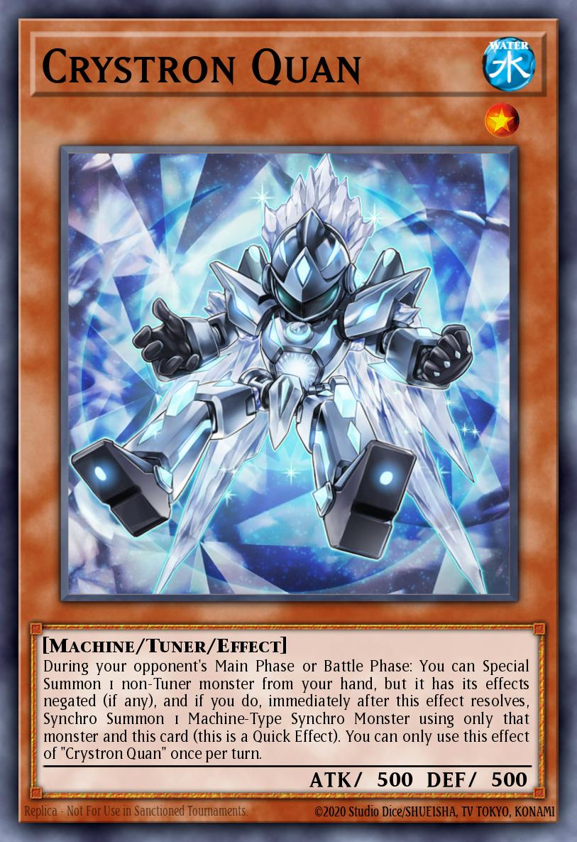 Crystron Quan Super Rare INOV-EN015 Invasion Vengeance Yugioh card