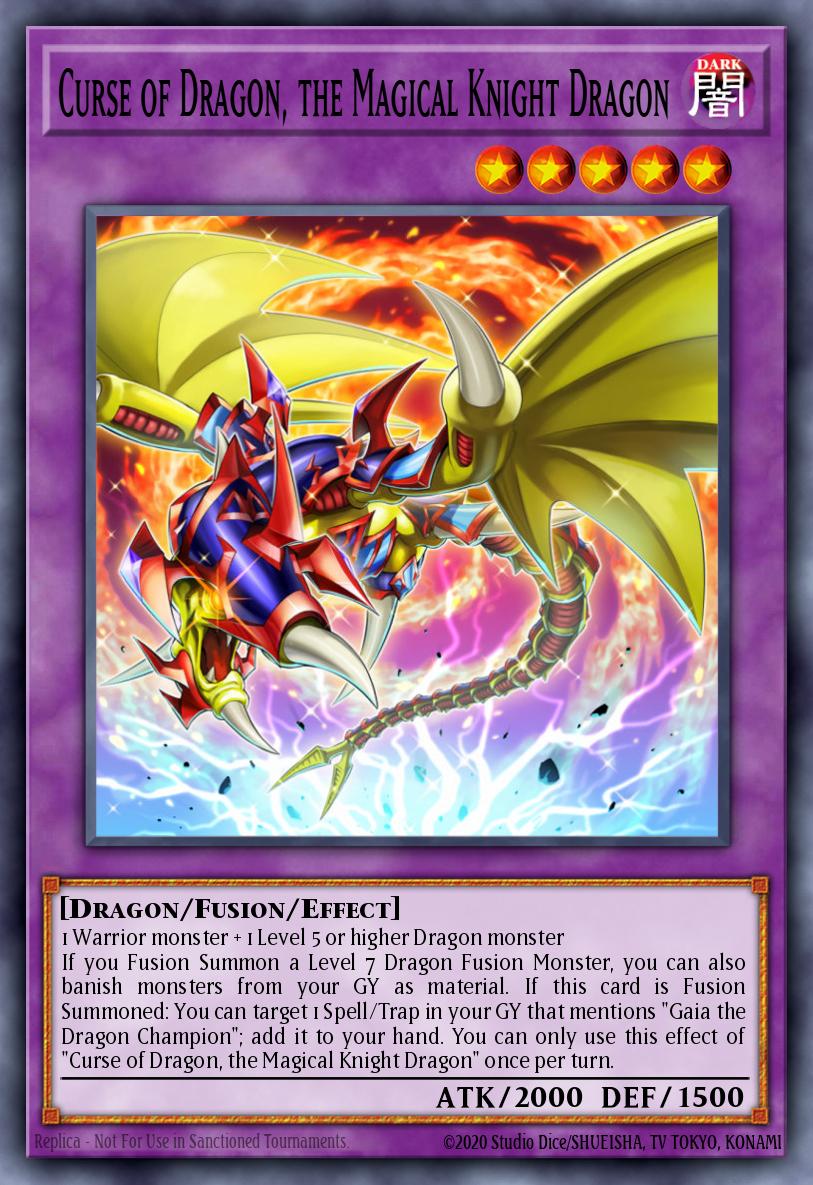 Curse of Dragon the Magical Knight Dragon Super Rare DIFO-EN097 Dimension Force Yugioh card