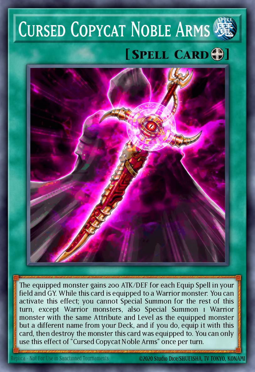 Cursed Copycat Noble Arms Common DOOD-EN082 Doom of Dimensions Yugioh card