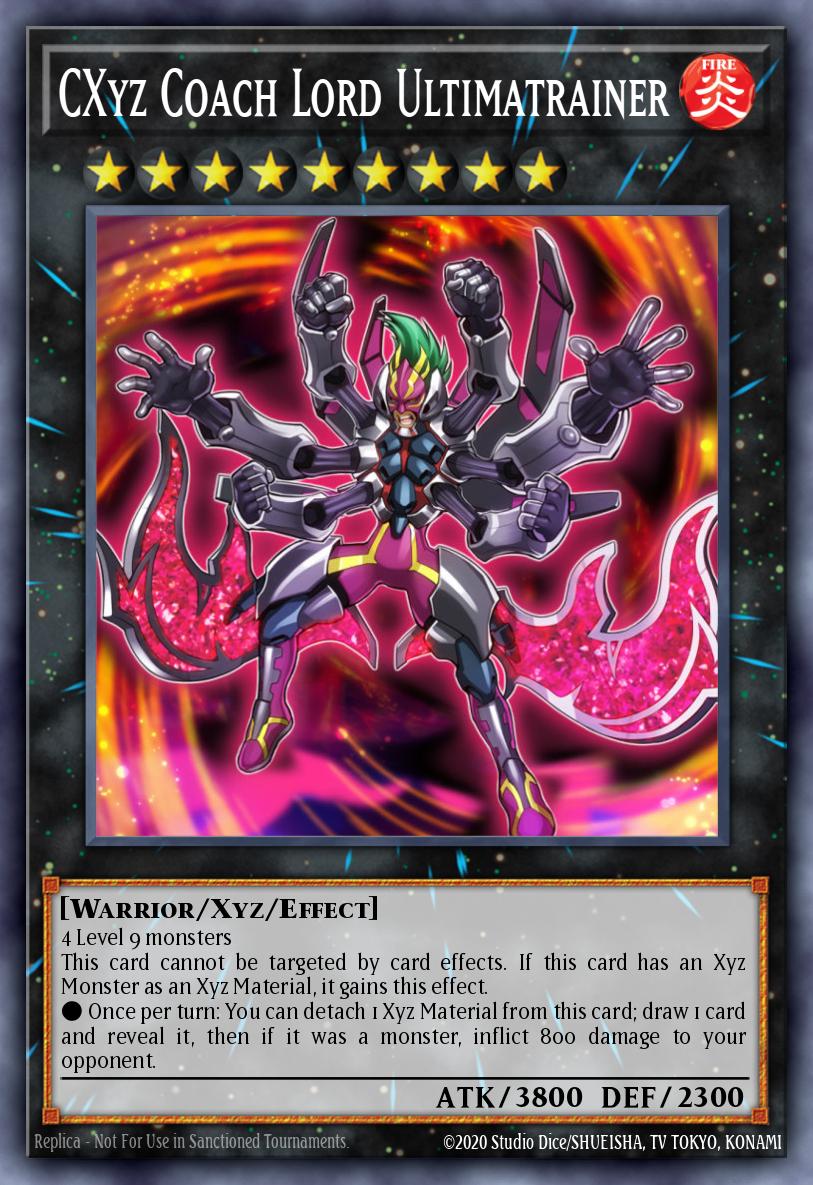 CXyz Coach Lord Ultimatrainer Secret Rare NUMH-EN038 Number Hunters Yugioh card