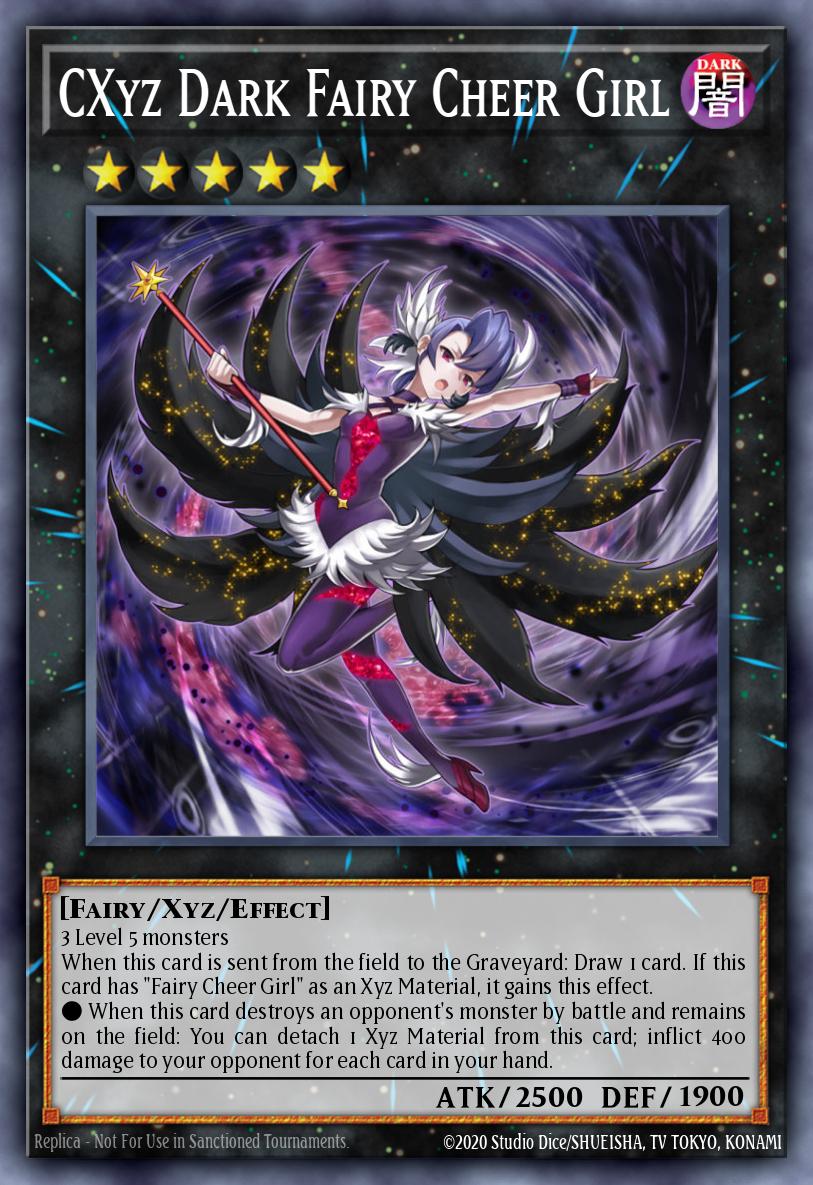 CXyz Dark Fairy Cheer Girl Rare LTGY-EN047 Lord of the Tachyon Galaxy Yugioh card