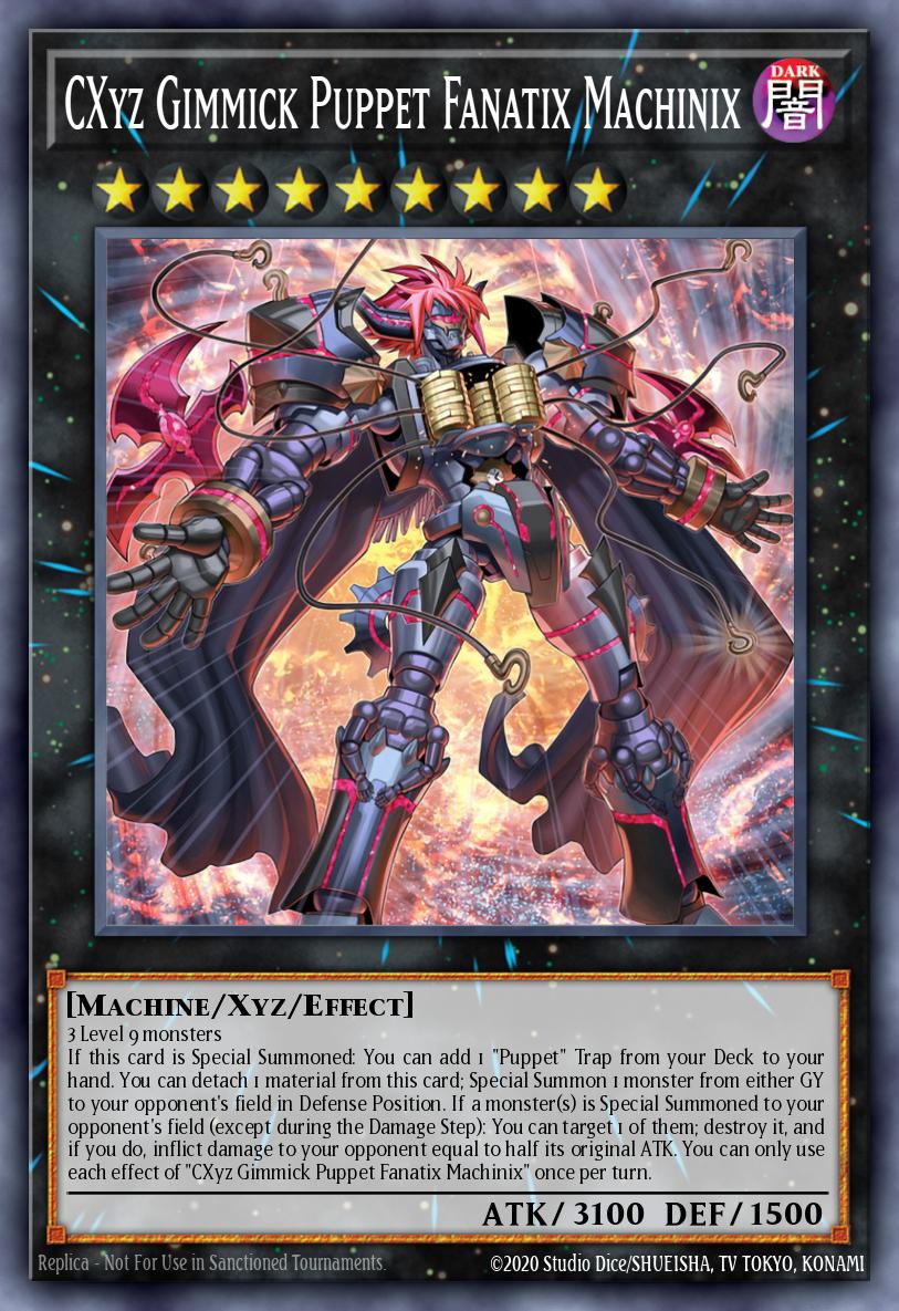 CXyz Gimmick Puppet Fanatix Machinix Super Rare INFO-EN043 The Infinite Forbidden Yugioh card