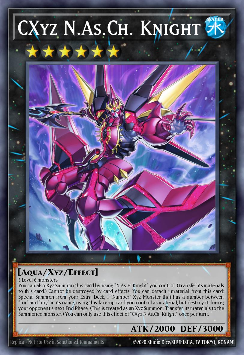 CXyz NAsCh Knight Rare JUSH-EN060 Justice Hunters Yugioh card