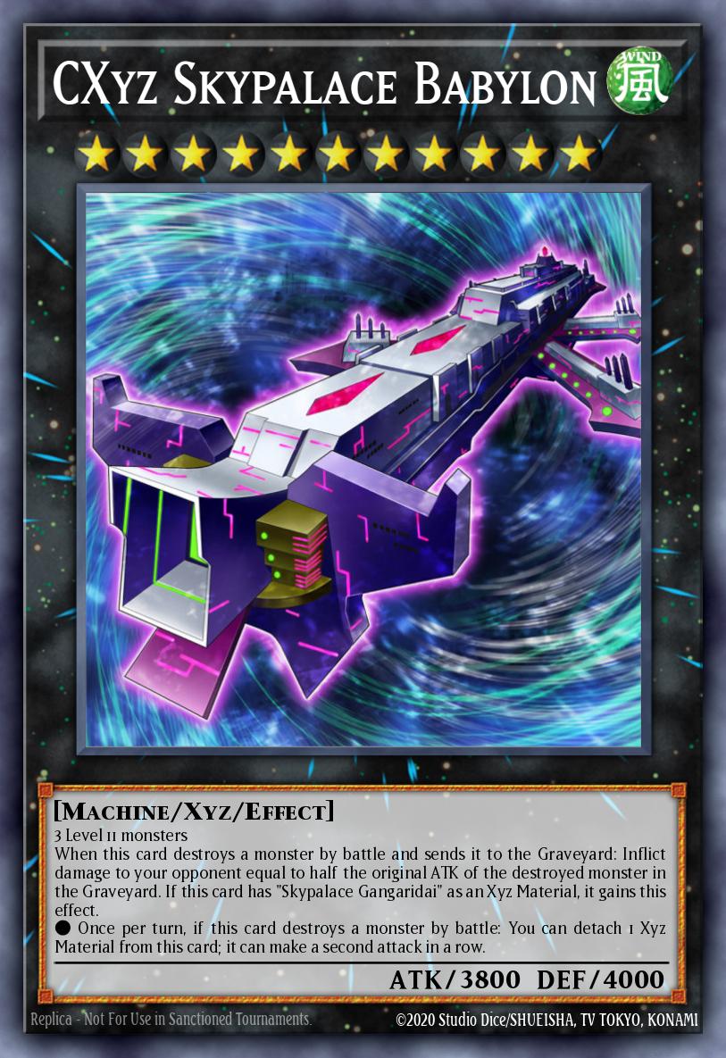 CXyz Skypalace Babylon Secret Rare NUMH-EN046 Number Hunters Yugioh card