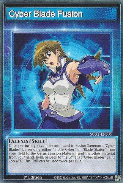 Cyber Blade Fusion Common SGX1-ENS05 Speed Duel GX Duel Academy Box Yugioh card
