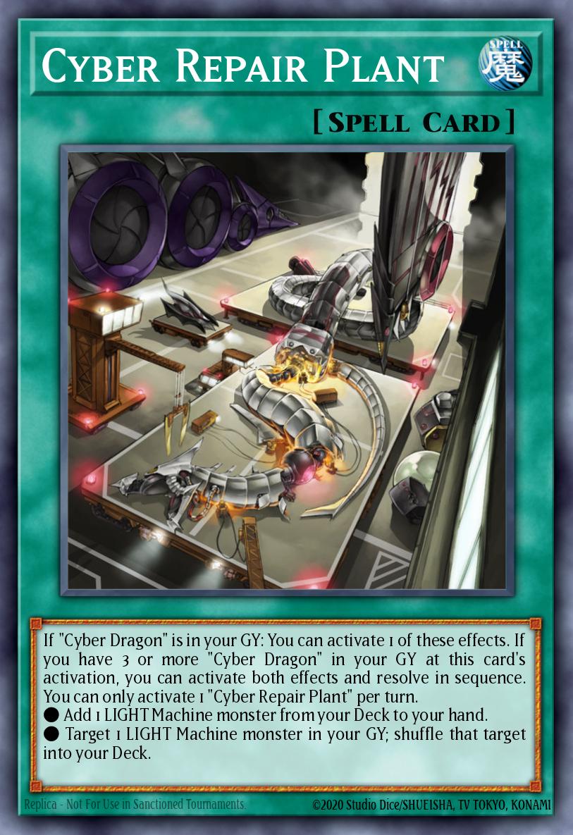 Cyber Repair Plant Common SDCR-EN019 Cyber Dragon Revolution Structure Deck Yugioh card