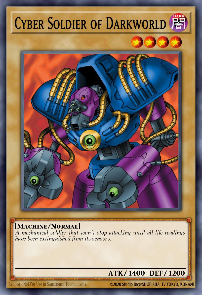 Cyber Soldier of Darkworld Common TP1-028 Tournament Pack 1st Season Yugioh card