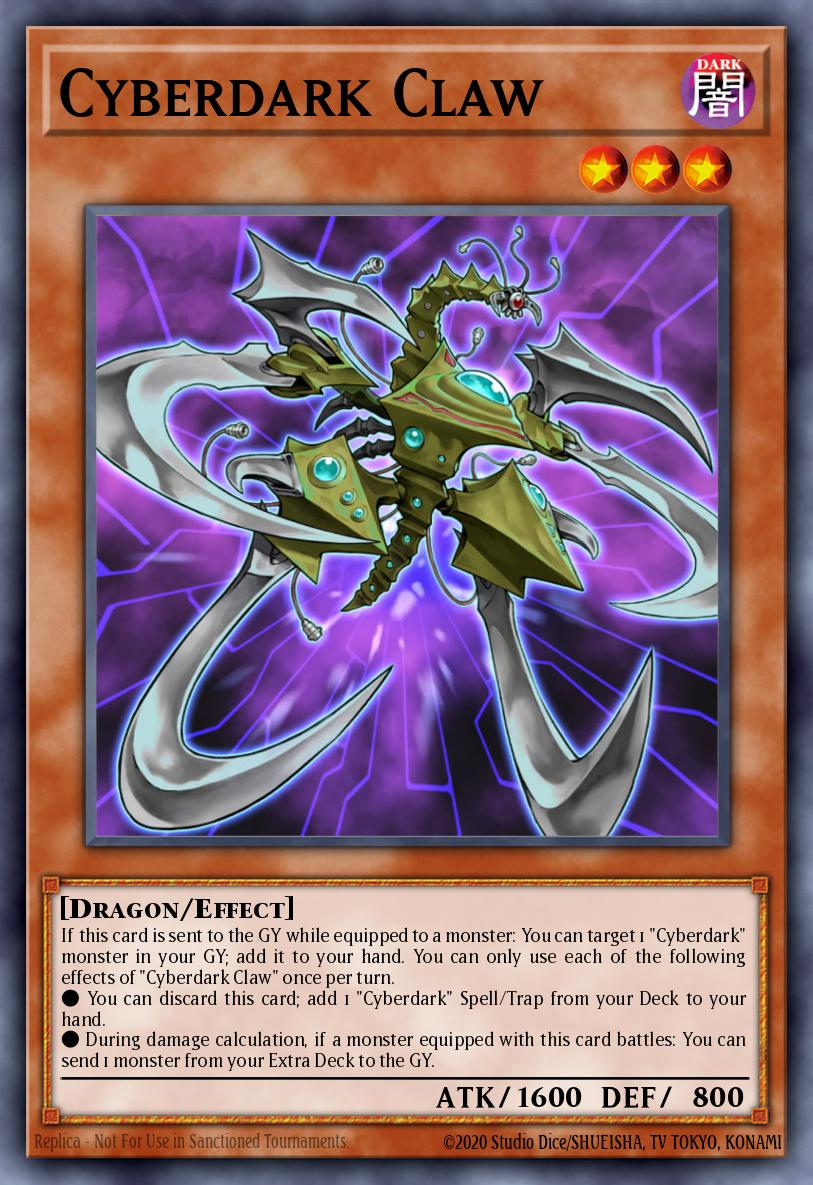 Cyberdark Claw Rare LEDU-EN023 Legendary Duelists Yugioh card