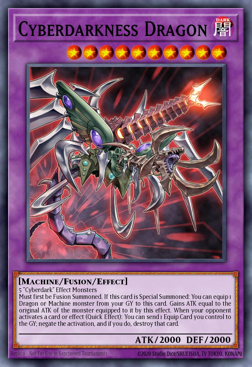 Cyberdarkness Dragon Super Rare LEDU-EN024 Legendary Duelists Yugioh card
