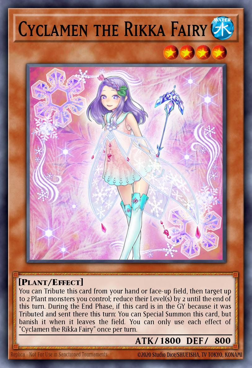 Cyclamen the Rikka Fairy Super Rare SESL-EN016 Secret Slayers Yugioh card