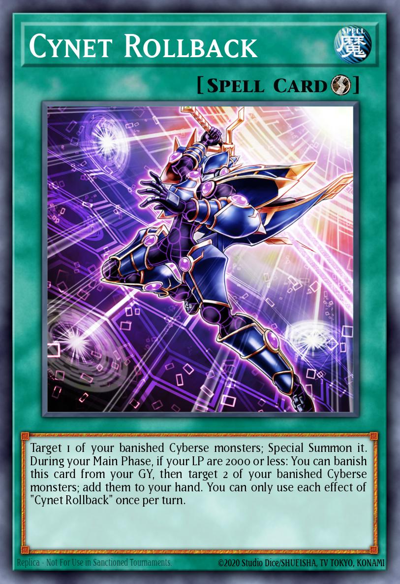 Cynet Rollback Super Rare CYAC-EN051 Cyberstorm Access Yugioh card