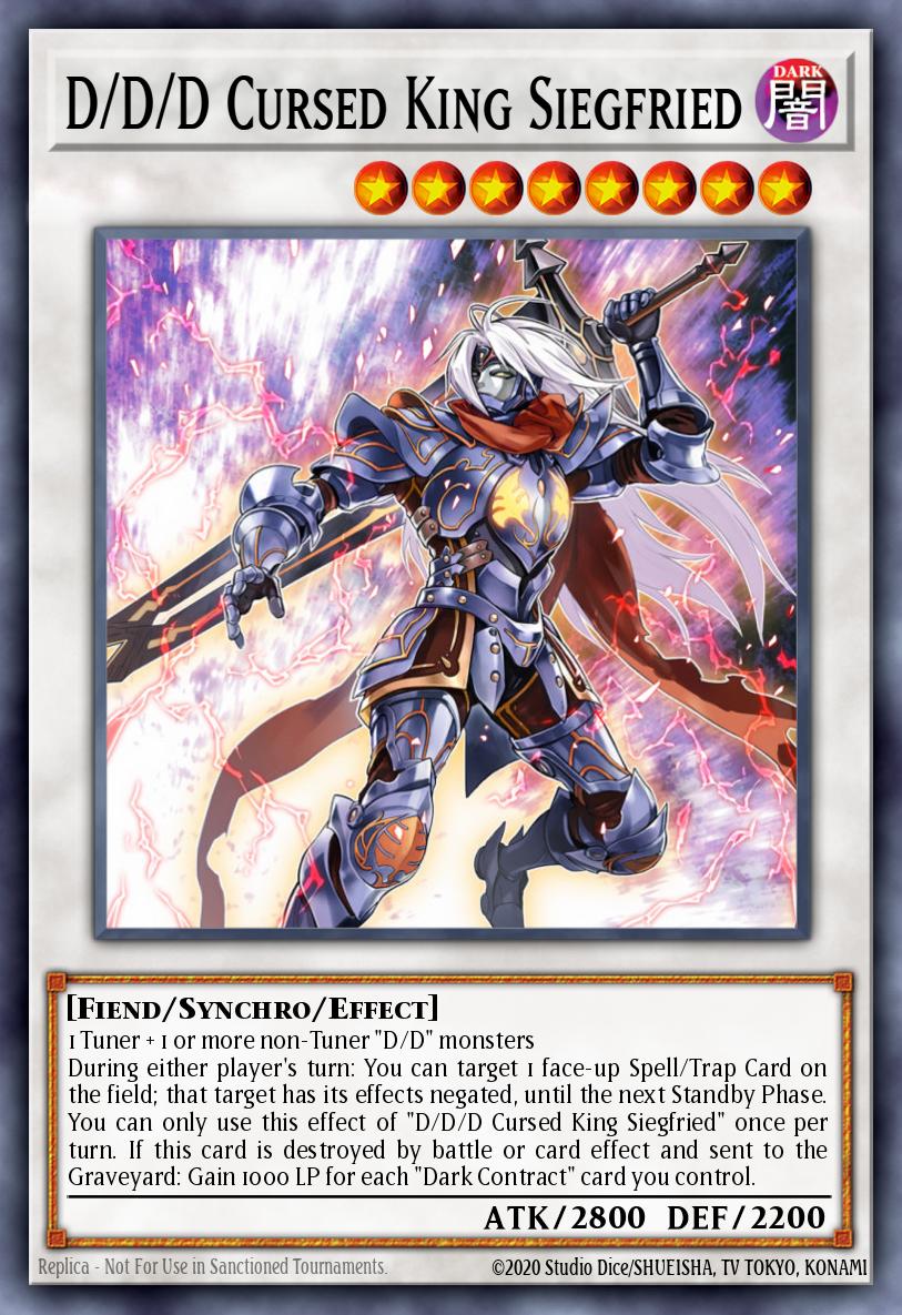 D/D/D Cursed King Siegfried Super Rare SDPD-EN042 Pendulum Domination Structure Deck Yugioh card