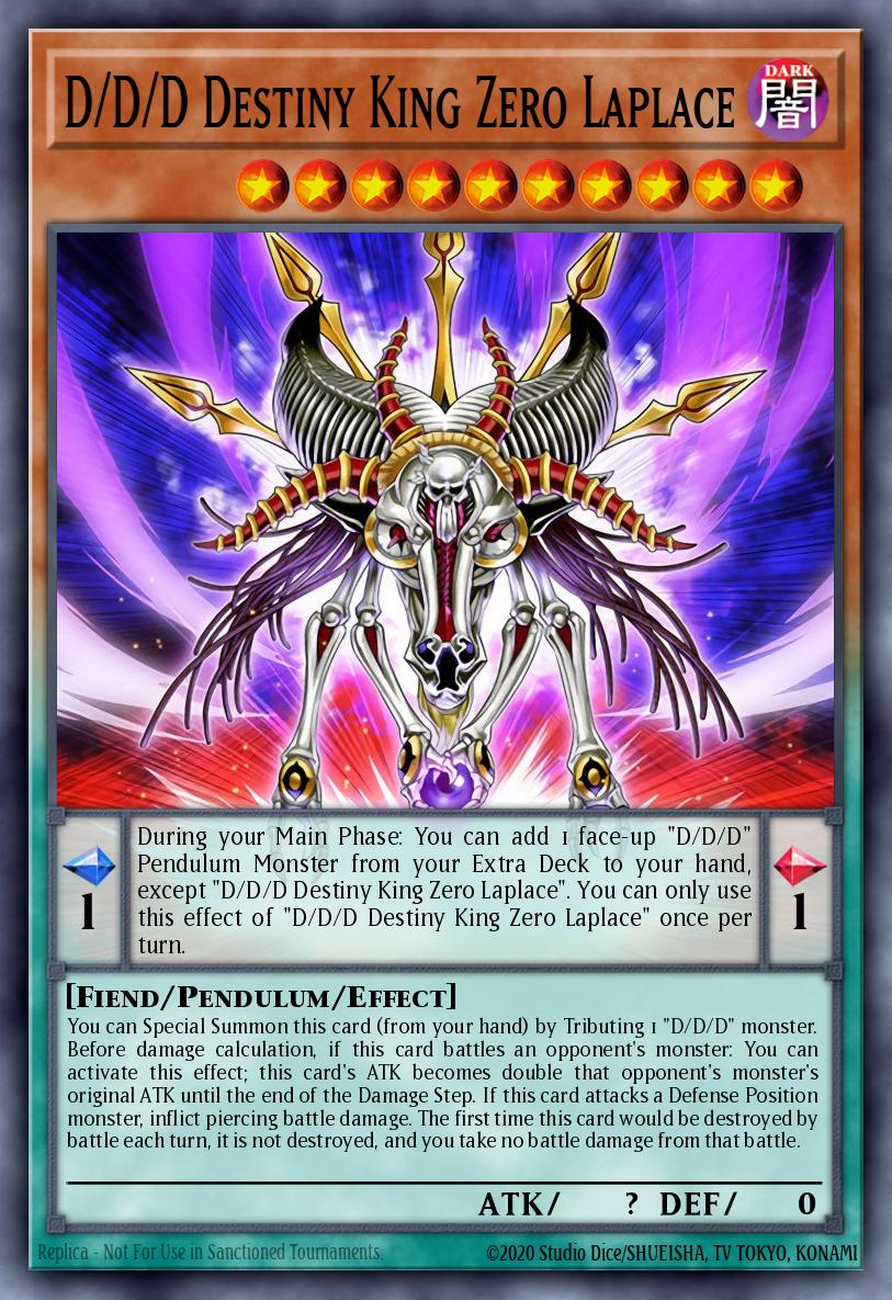 D/D/D Destiny King Zero Laplace Ultra Rare GFP2-EN079 Ghosts From the Past The 2nd Haunting Yugioh card