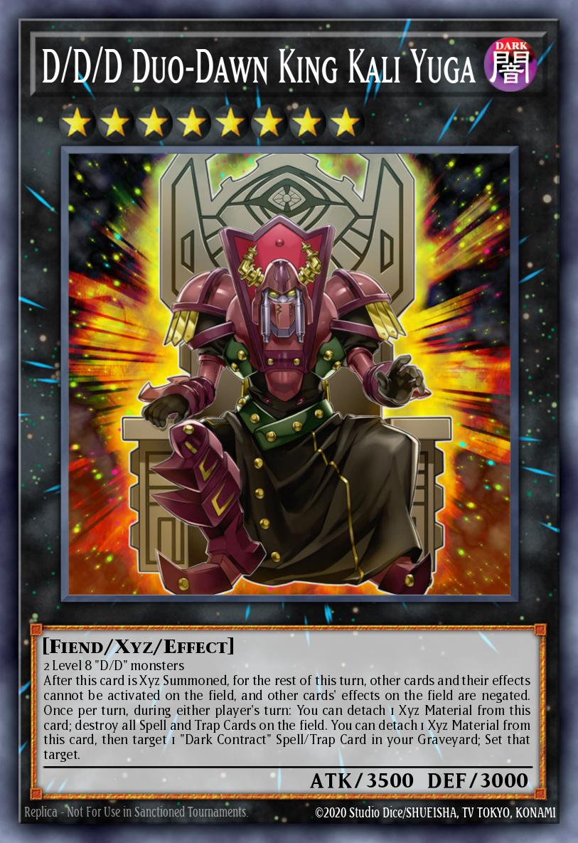 D/D/D Duo-Dawn King Kali Yuga Super Rare MP16-EN143 2016 Mega-Tin Mega Pack Yugioh card