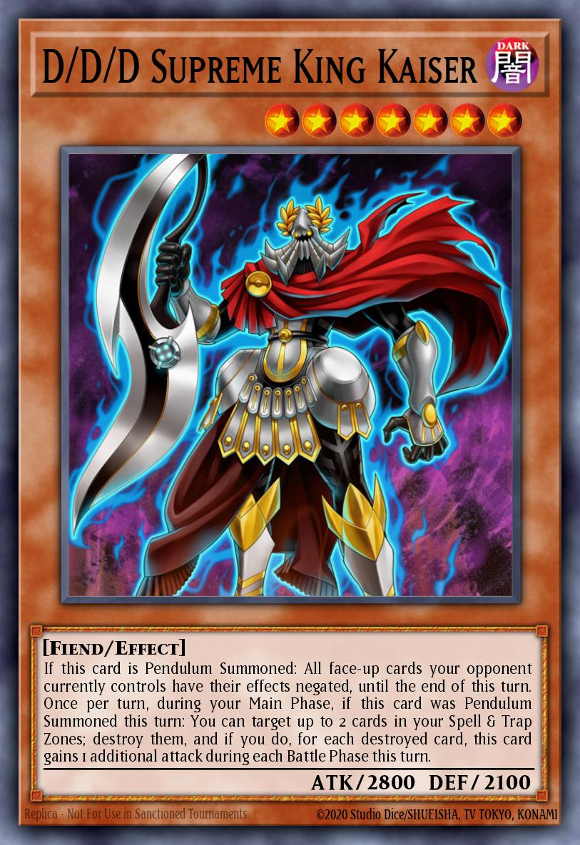 D/D/D Supreme King Kaiser Common SDPD-EN013 Pendulum Domination Structure Deck Yugioh card