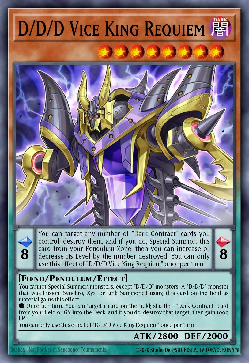 D/D/D Vice King Requiem Ultra Rare GFP2-EN002 Ghosts From the Past The 2nd Haunting Yugioh card