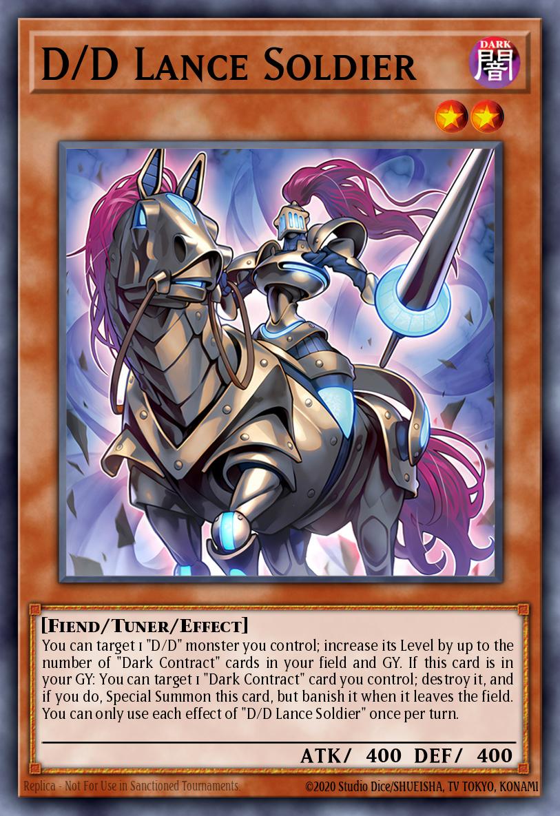 D/D Lance Soldier Common DOOD-EN001 Doom of Dimensions Yugioh card
