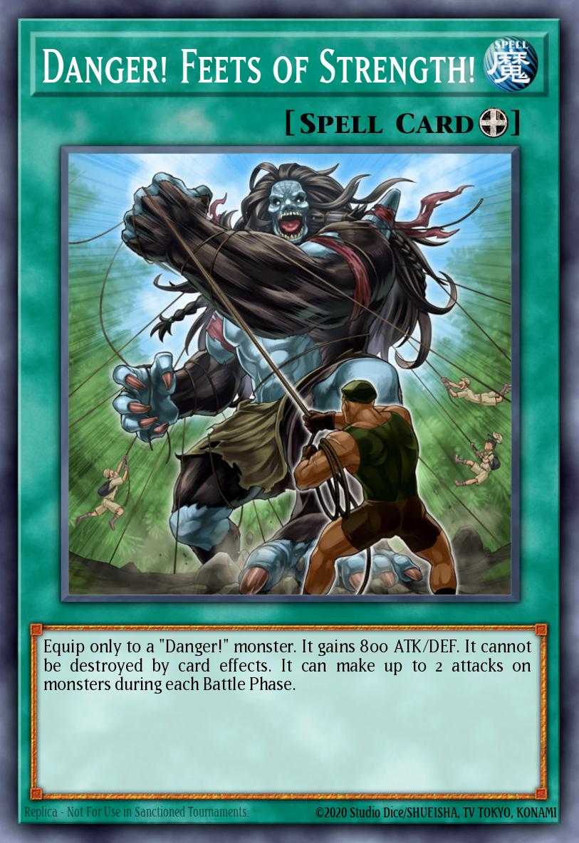 Danger Feets of Strength Common MP20-EN086 2020 Tin of Lost Memories Mega Pack Yugioh card