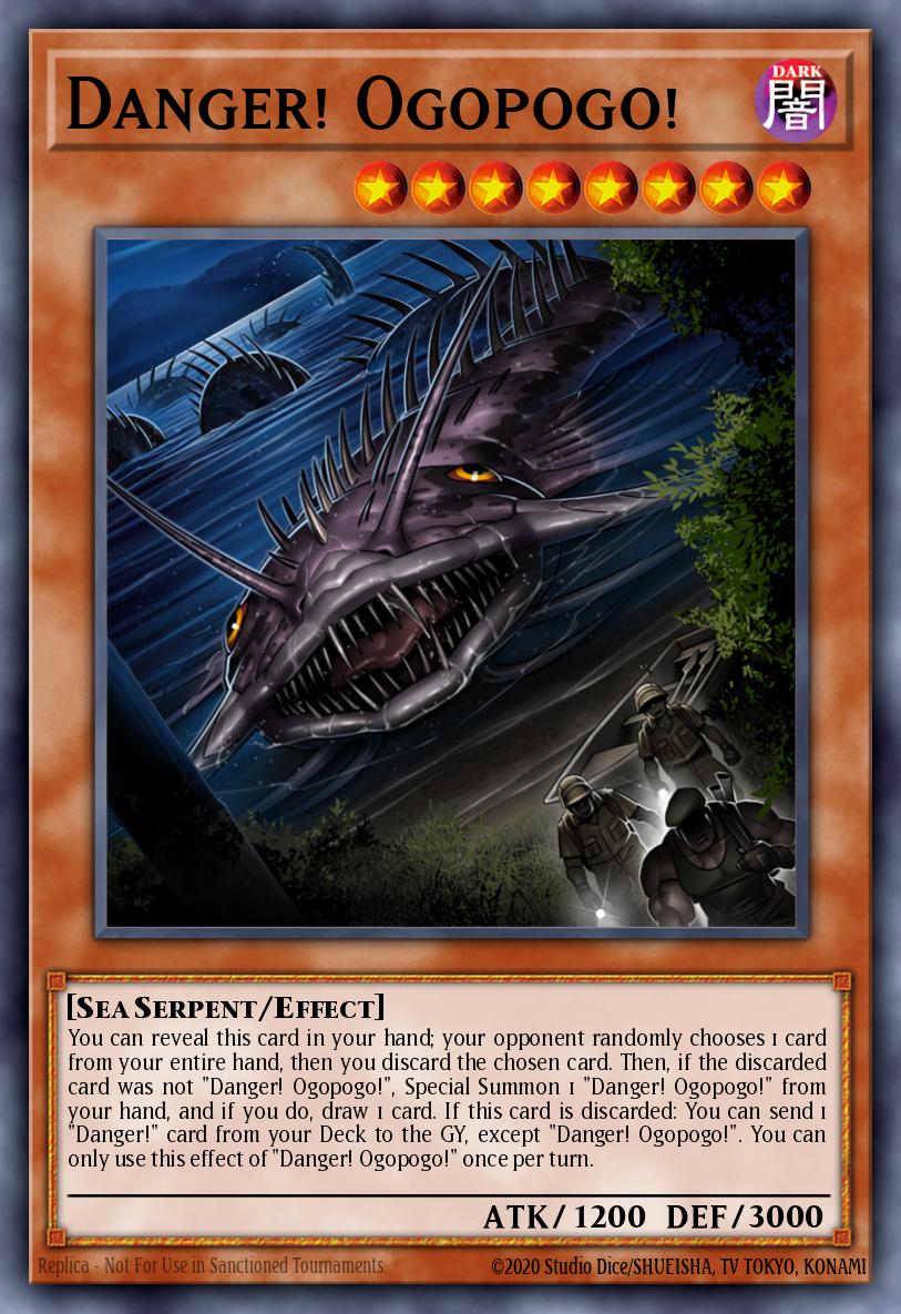 Danger Ogopogo Prismatic Secret Rare MP20-EN001 2020 Tin of Lost Memories Mega Pack Yugioh card