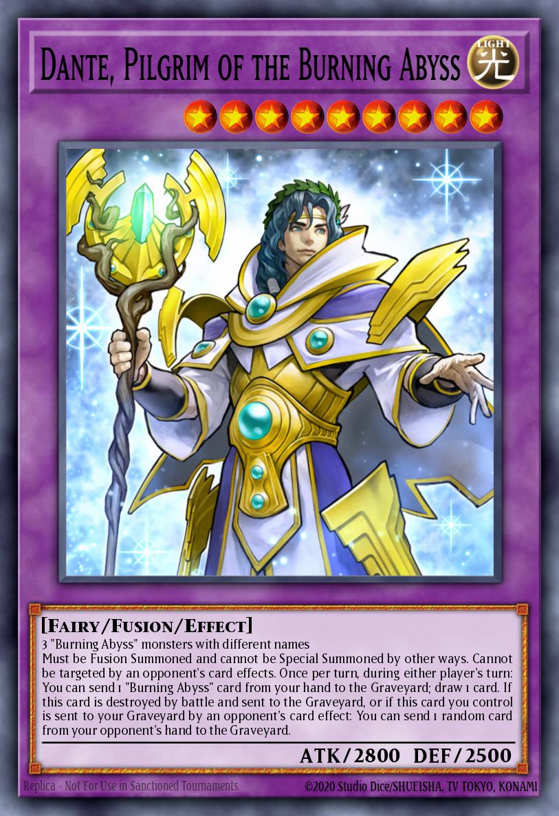 Dante Pilgrim of the Burning Abyss Secret Rare CROS-EN084 Crossed Souls Yugioh card