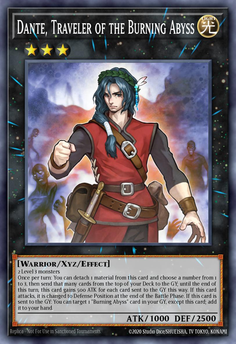 Dante Traveler of the Burning Abyss Secret Rare MP15-EN121 2015 Mega-Tin Mega Pack Yugioh card