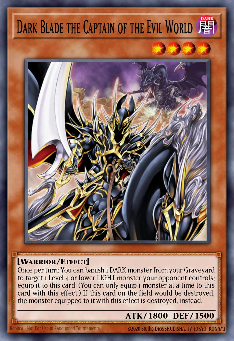 Dark Blade the Captain of the Evil World Rare ORCS-EN034 Order of Chaos Yugioh card