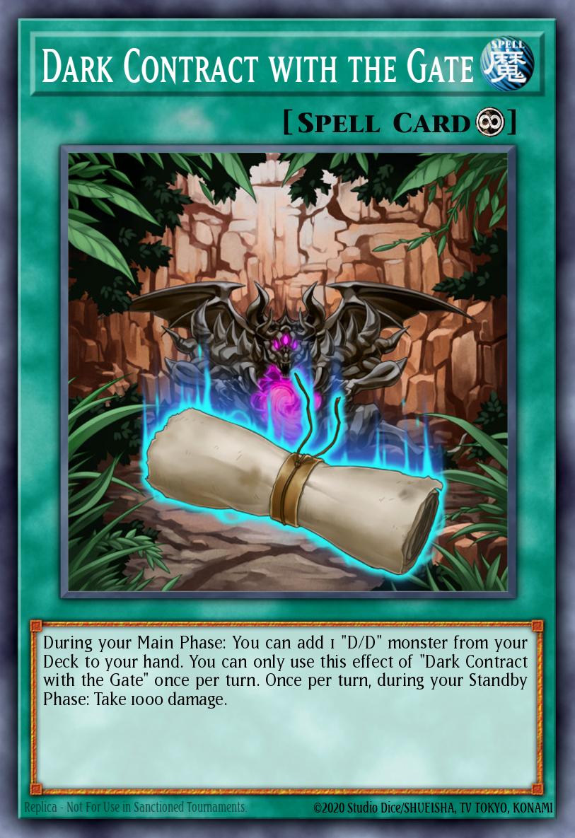 Dark Contract with the Gate Common MP16-EN168 2016 Mega-Tin Mega Pack Yugioh card