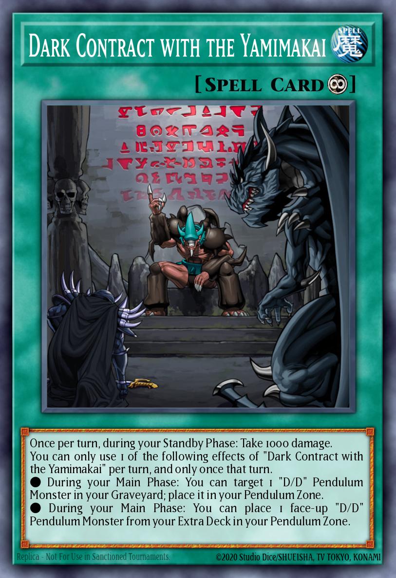 Dark Contract with the Yamimakai Common SDPD-EN023 Pendulum Domination Structure Deck Yugioh card