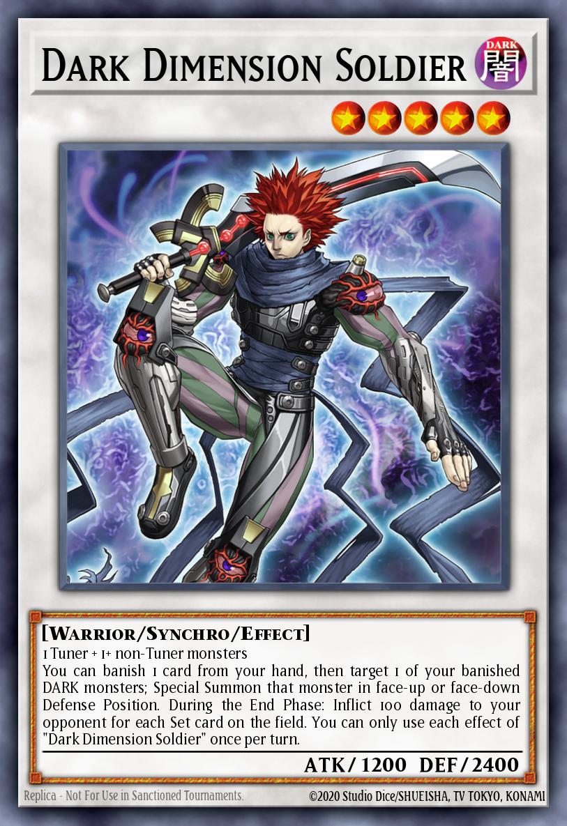 Dark Dimension Soldier Super Rare BACH-EN043 Battle of Chaos Yugioh card