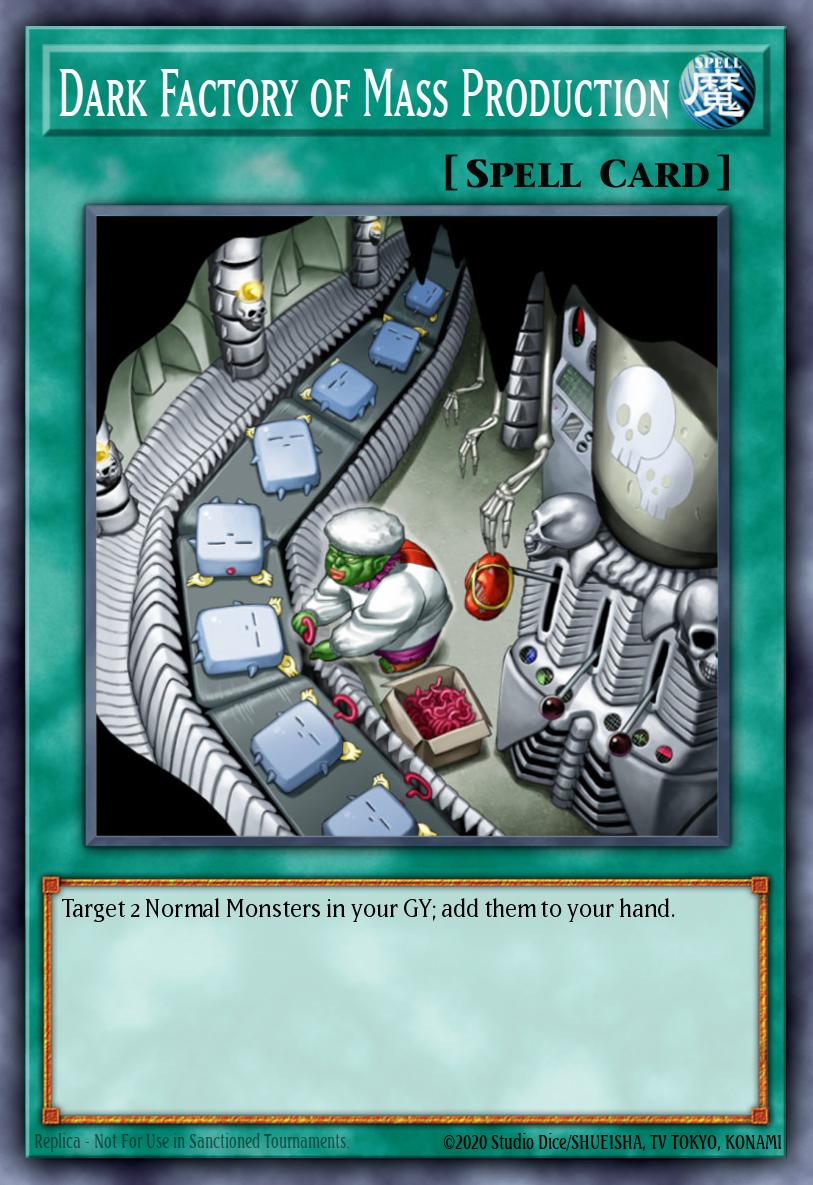 Dark Factory of Mass Production Common STAX-EN028 2-Player Starter Set Yugioh card