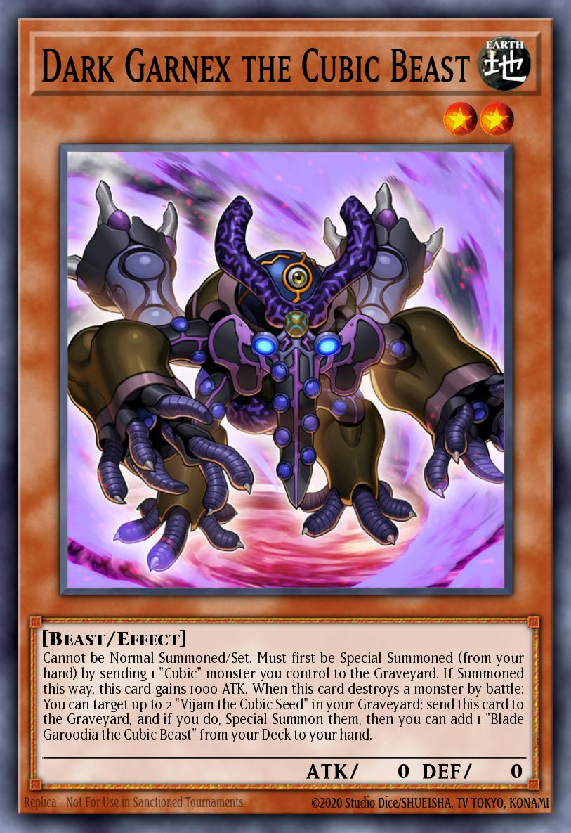 Dark Garnex the Cubic Beast Ultra Rare MVP1-EN033 Yu-Gi-Oh! The Dark Side of Dimensions Movie Pack Yugioh card